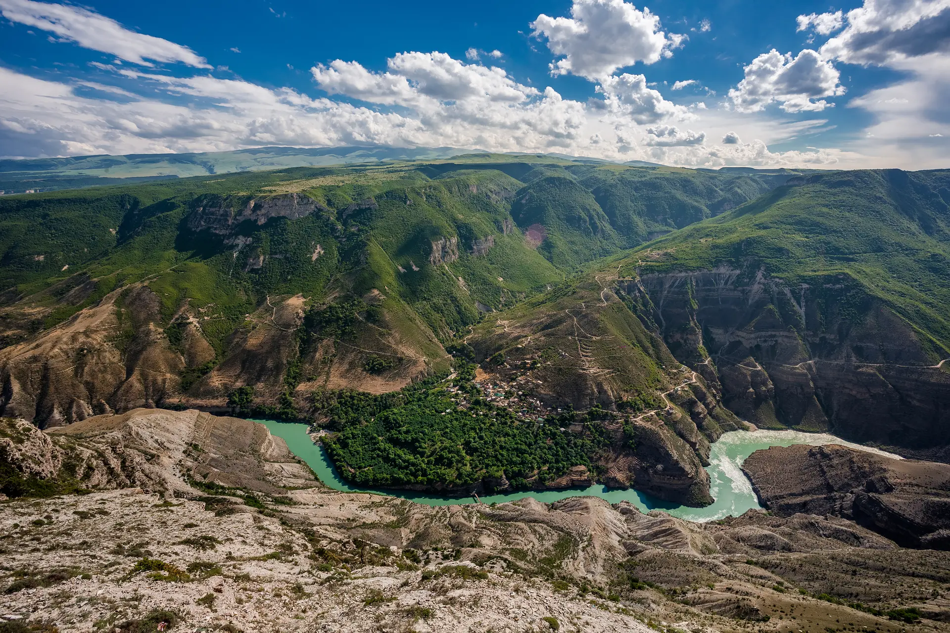 Сулакский каньон в Дагестане